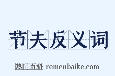 节夫反义词是什么意思的图片